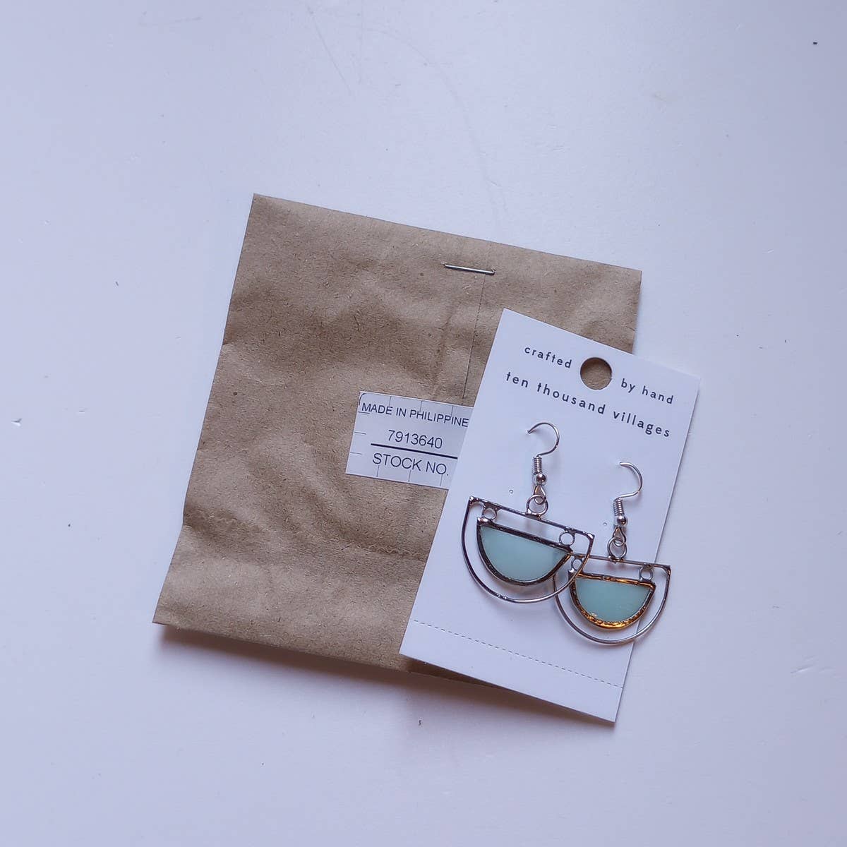 Half Moon Capiz Earrings