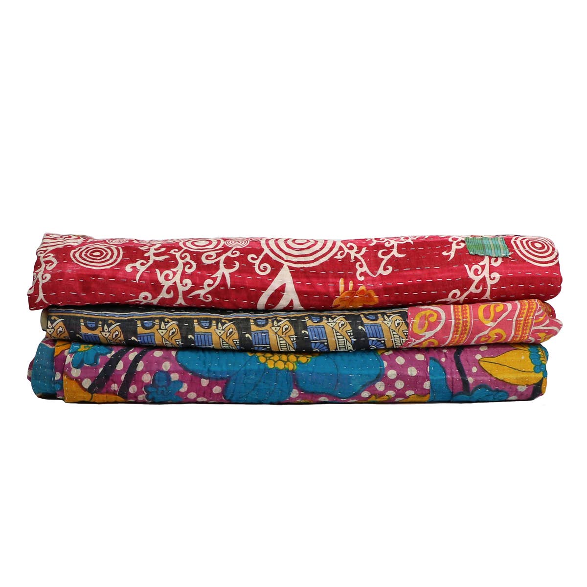 Authentic Vintage Kantha Quilt, Bohemian Home Decor | Gift