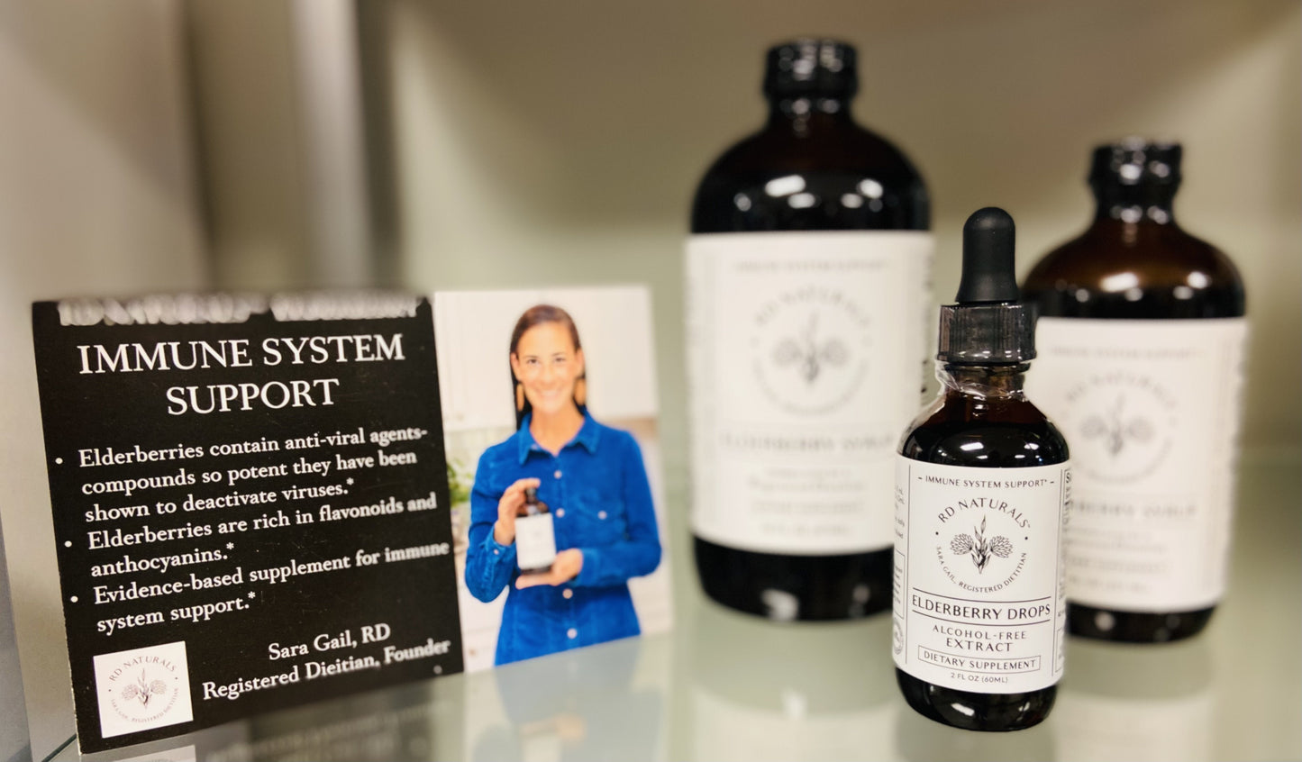 Elderberry sugar Free Drops 2oz. - Pluff Mud Mercantile