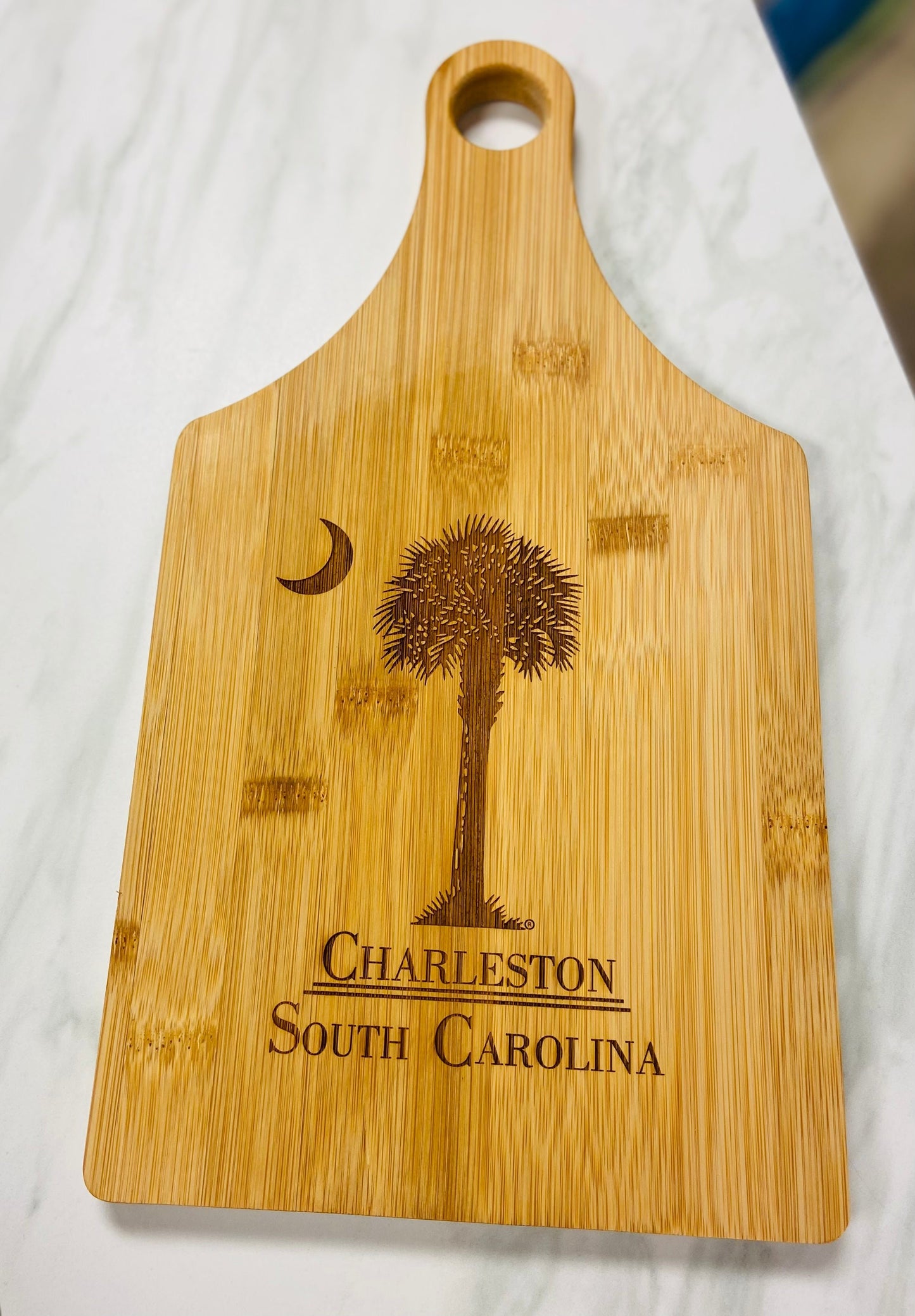 Palmetto Tree Cheese Serving & Cutting Board - Pluff Mud Mercantile