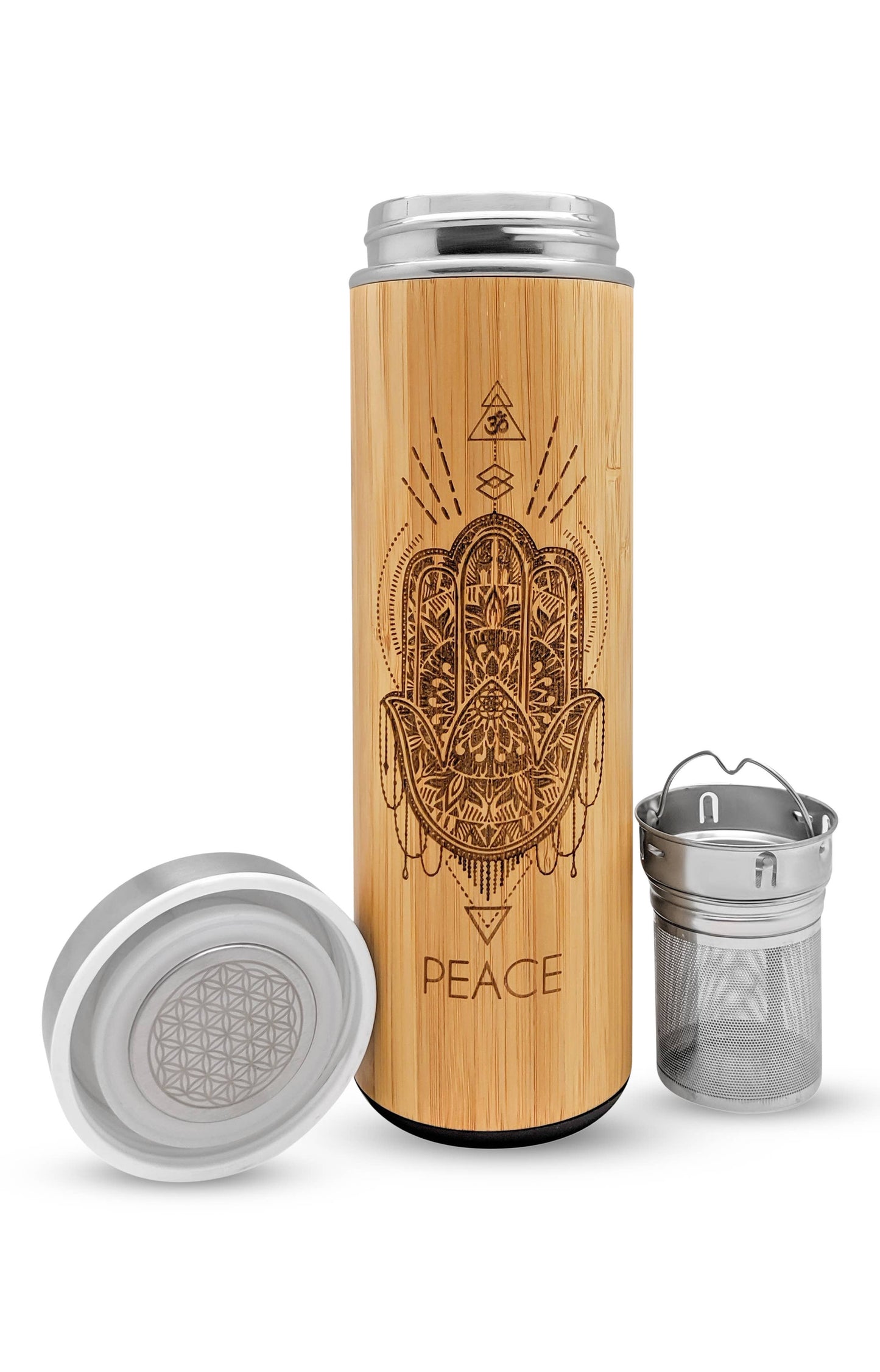 17.9oz Bamboo Tumbler - Peace