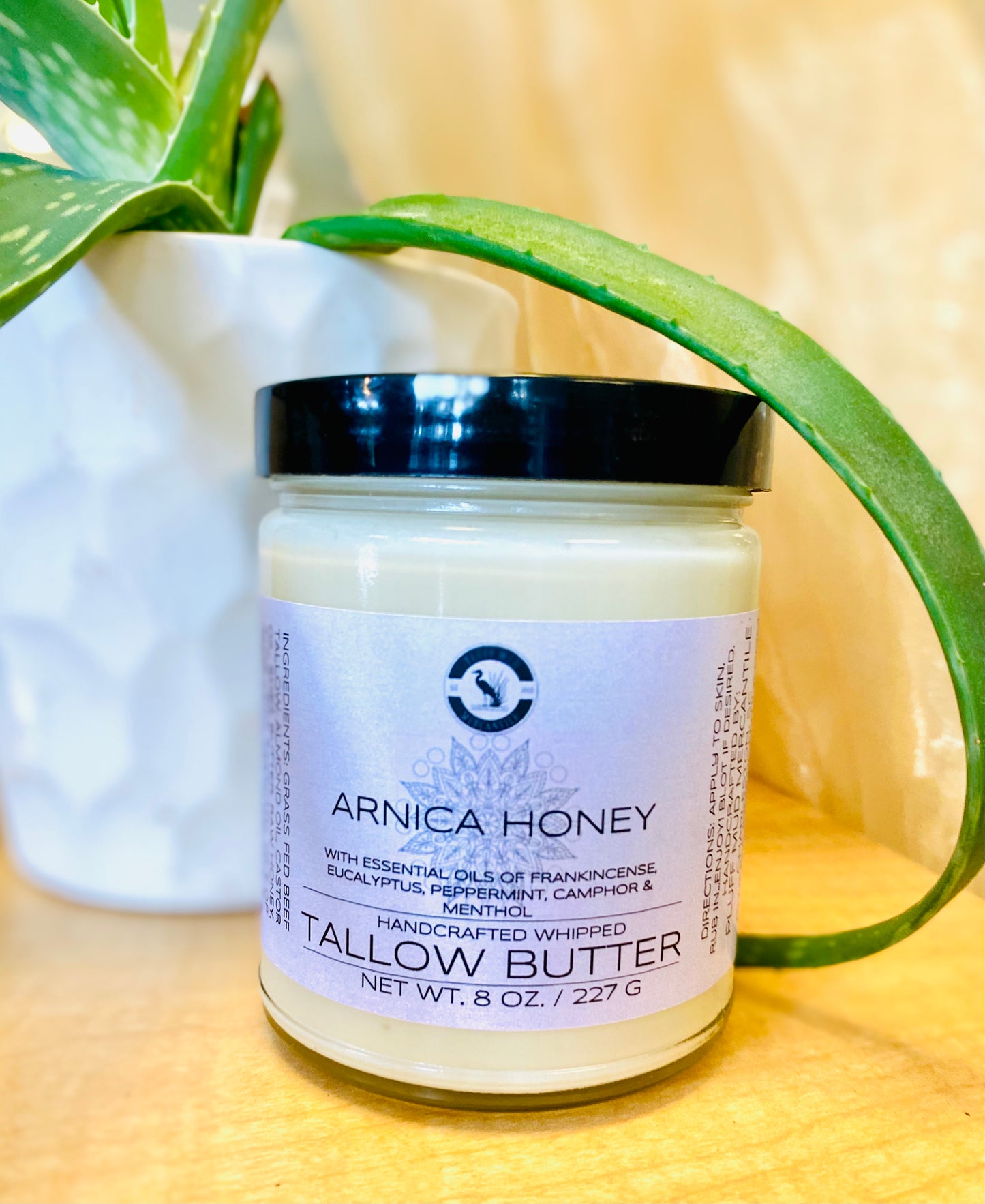 Arnica Honey Tallow Butter - Mint & Menthol - Pluff Mud Mercantile