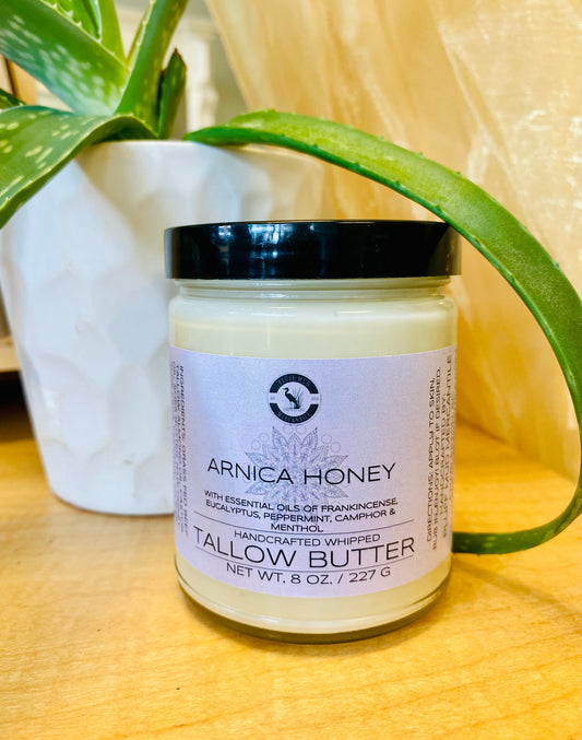 Arnica Honey Tallow Butter - Mint & Menthol - Pluff Mud Mercantile