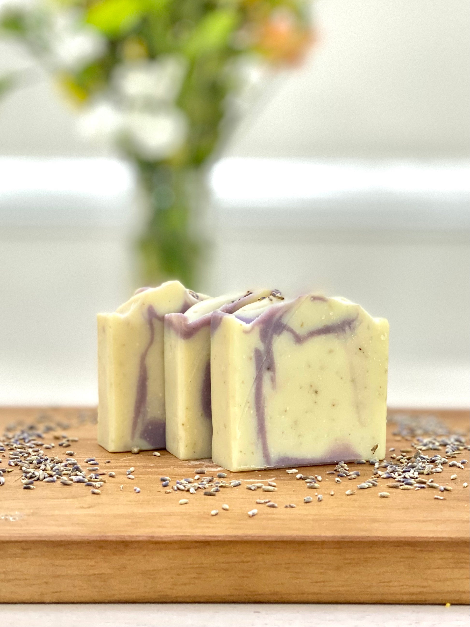 5 oz Lavender with Lavender Buds Handcrafted Soap - Pluff Mud Mercantile