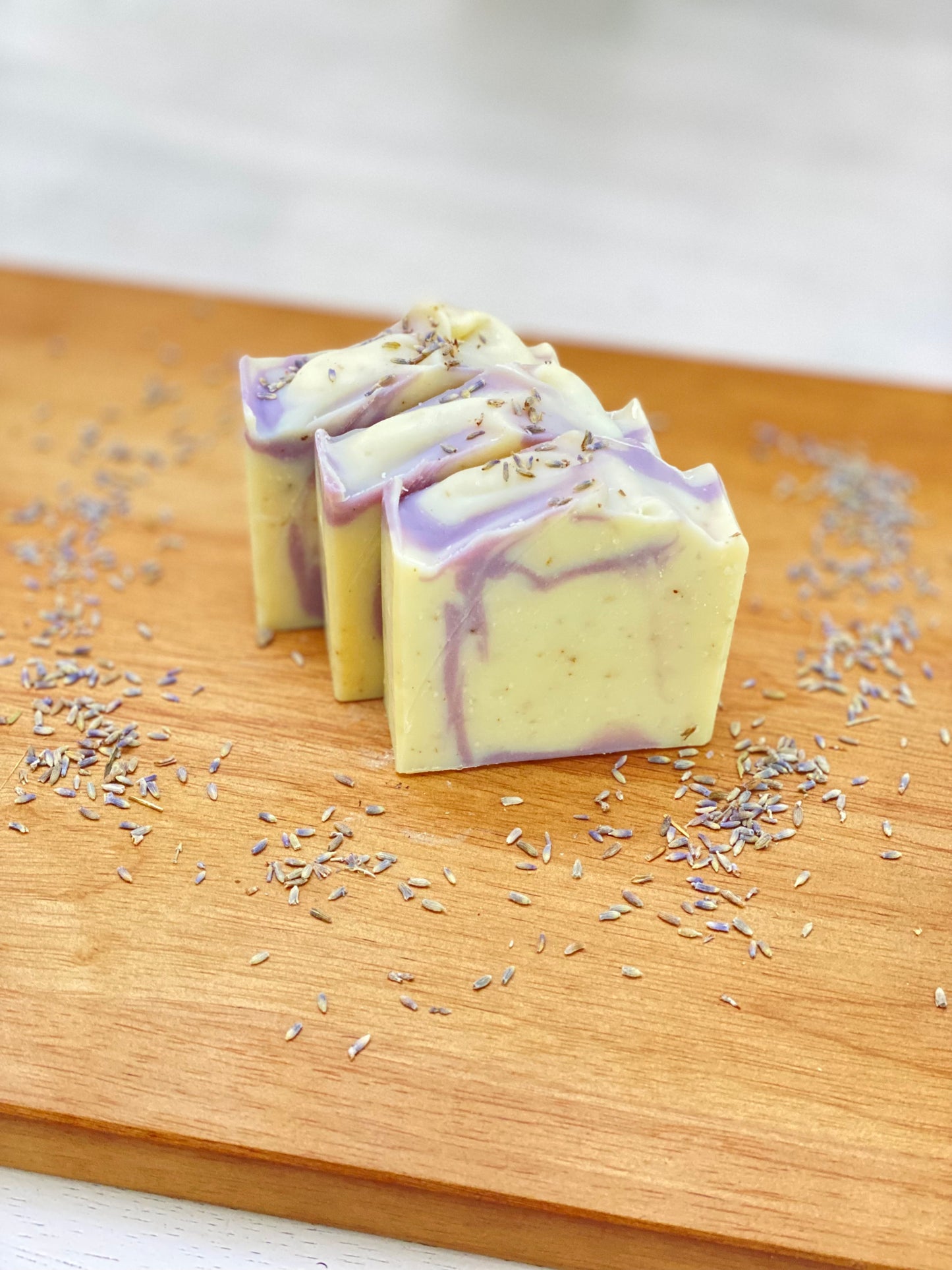 5 oz Lavender with Lavender Buds Handcrafted Soap