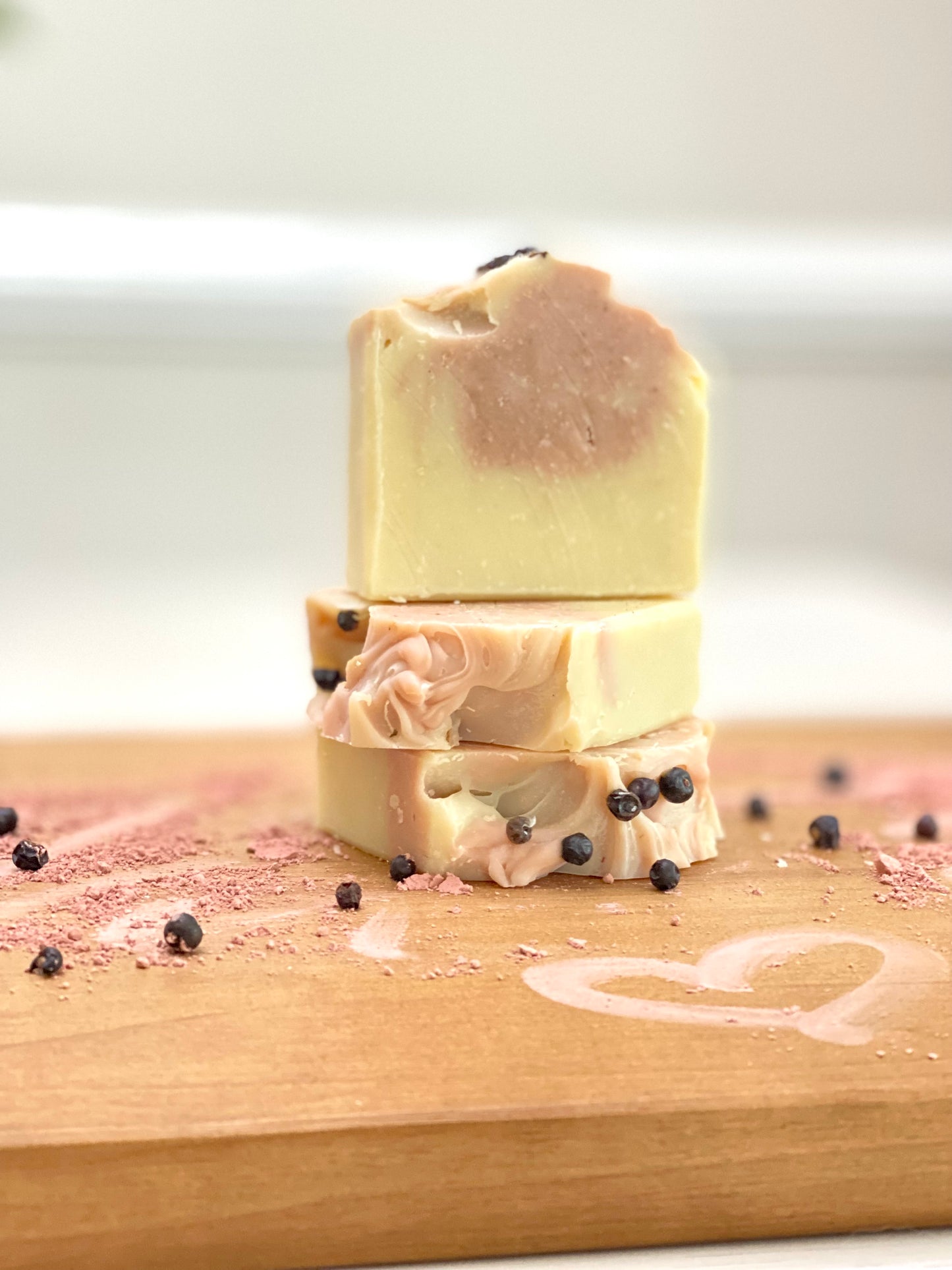 5 oz Pomegranate Clay Handcrafted Soap