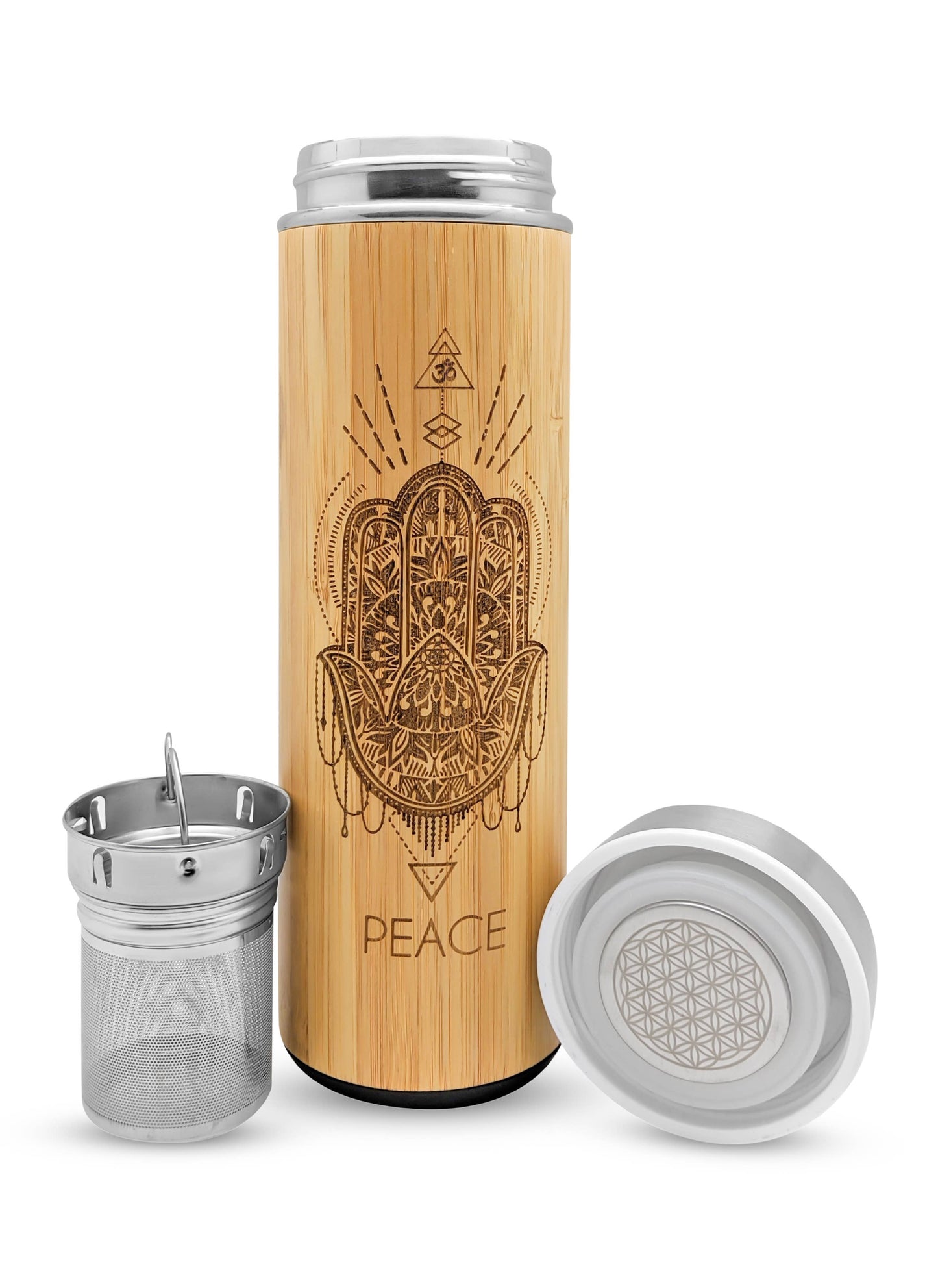 17.9oz Bamboo Tumbler - Peace