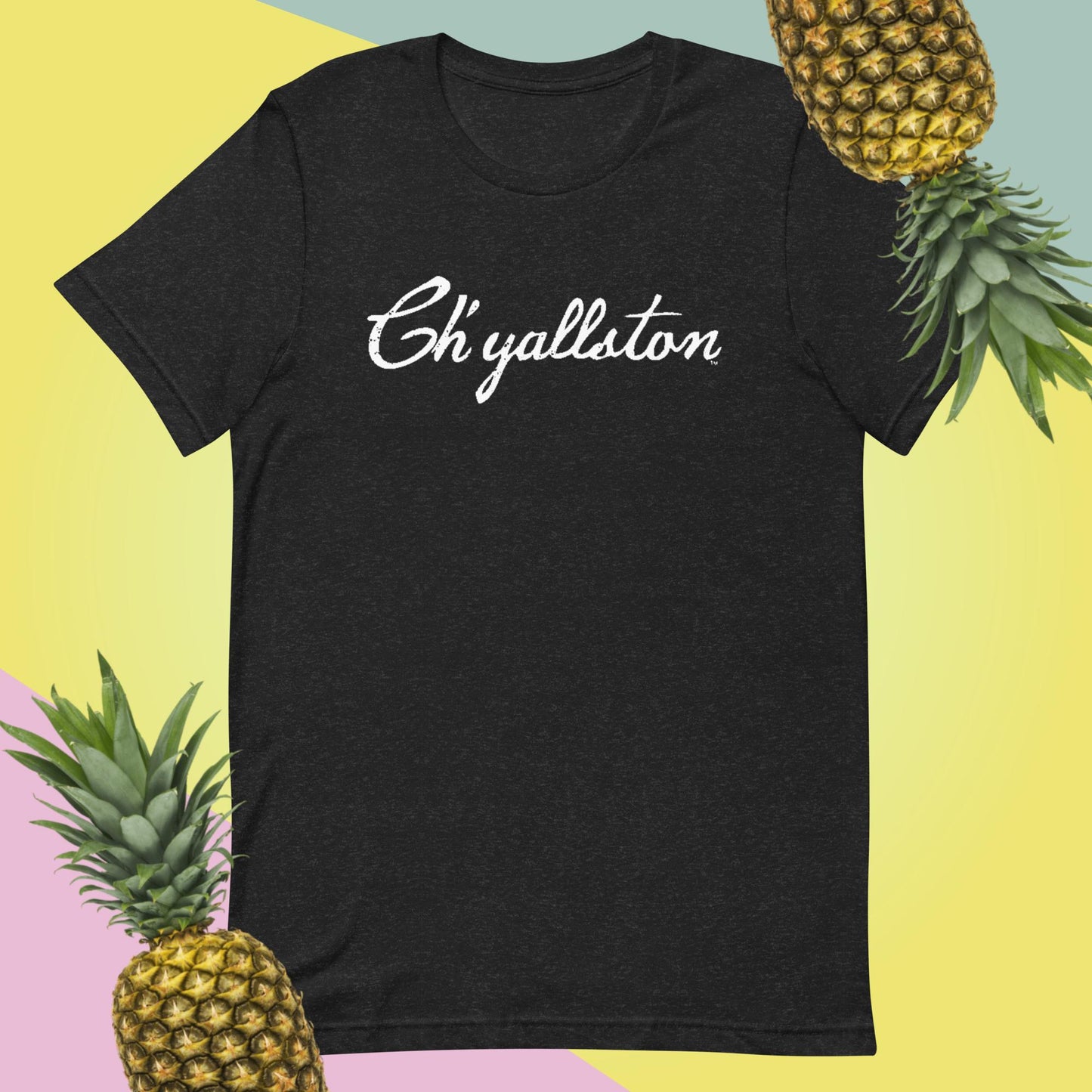 Ch'yallston Unisex T-shirt with White Lettering - Pluff Mud Mercantile