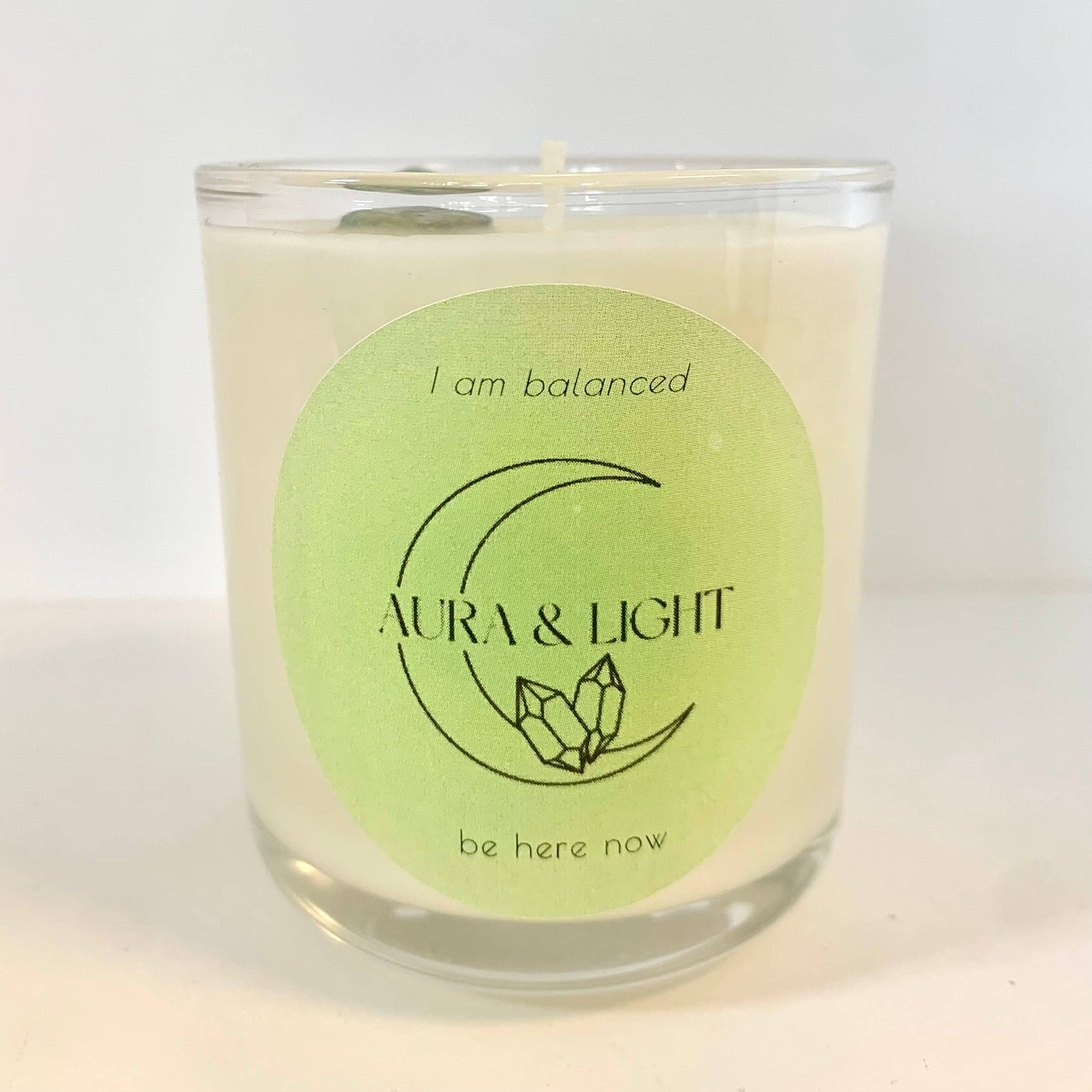 I am balanced - Aura & Light Crystal Candle - Pluff Mud Mercantile