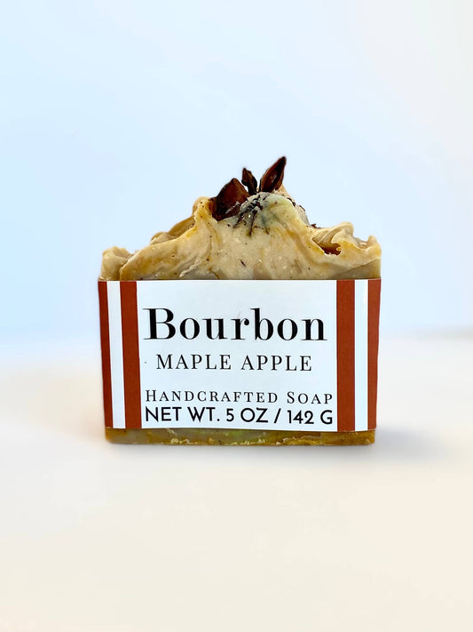 5 oz Bourbon Maple Apple Handcrafted Soap