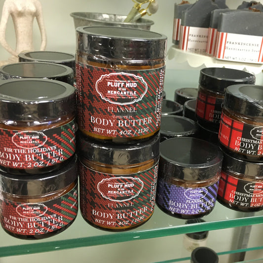 Flannel Hand Whipped Body Butter - Pluff Mud Mercantile