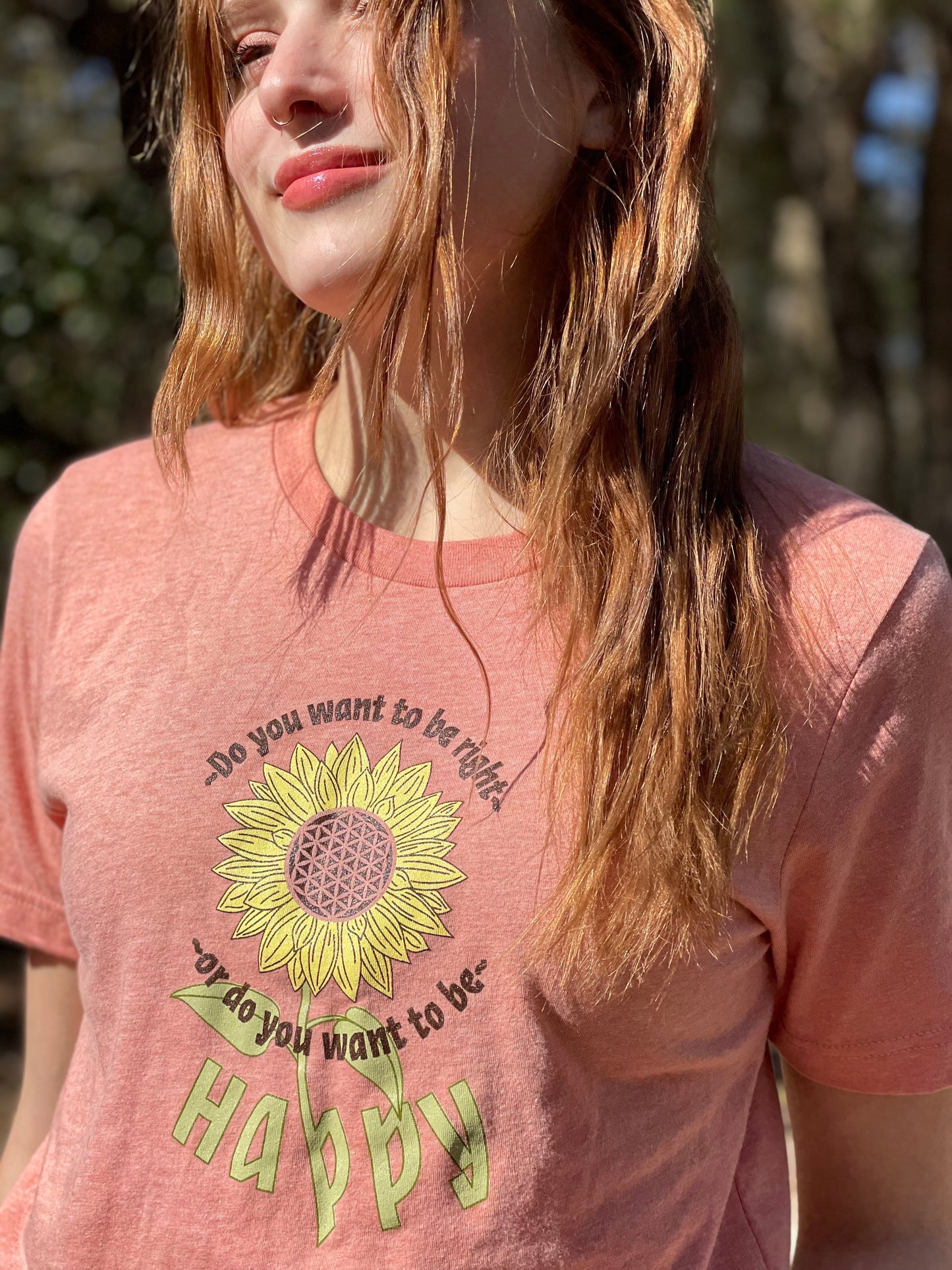 Happy Sunflower T Shirt - Pluff Mud Mercantile