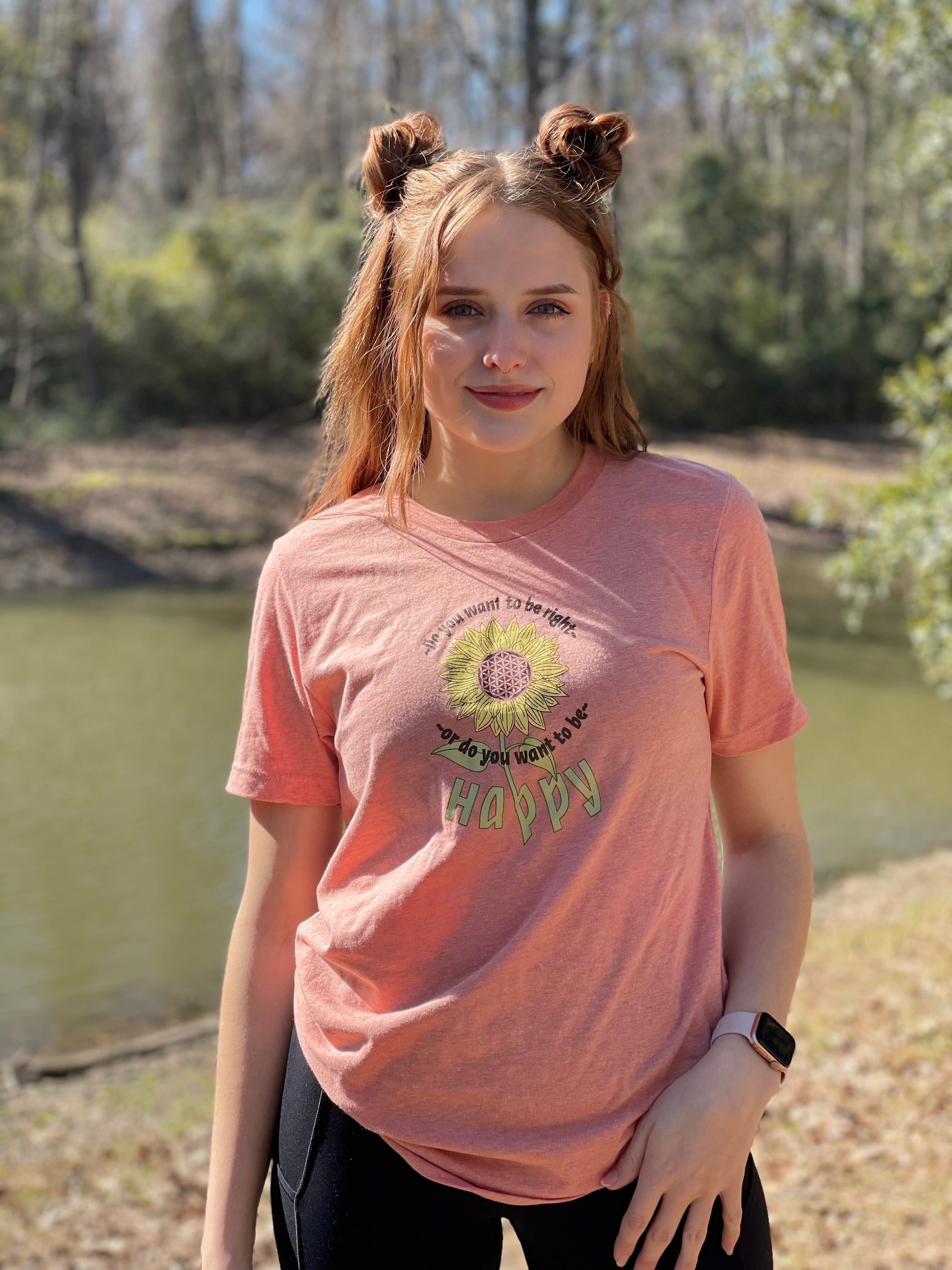 Happy Sunflower T Shirt - Pluff Mud Mercantile