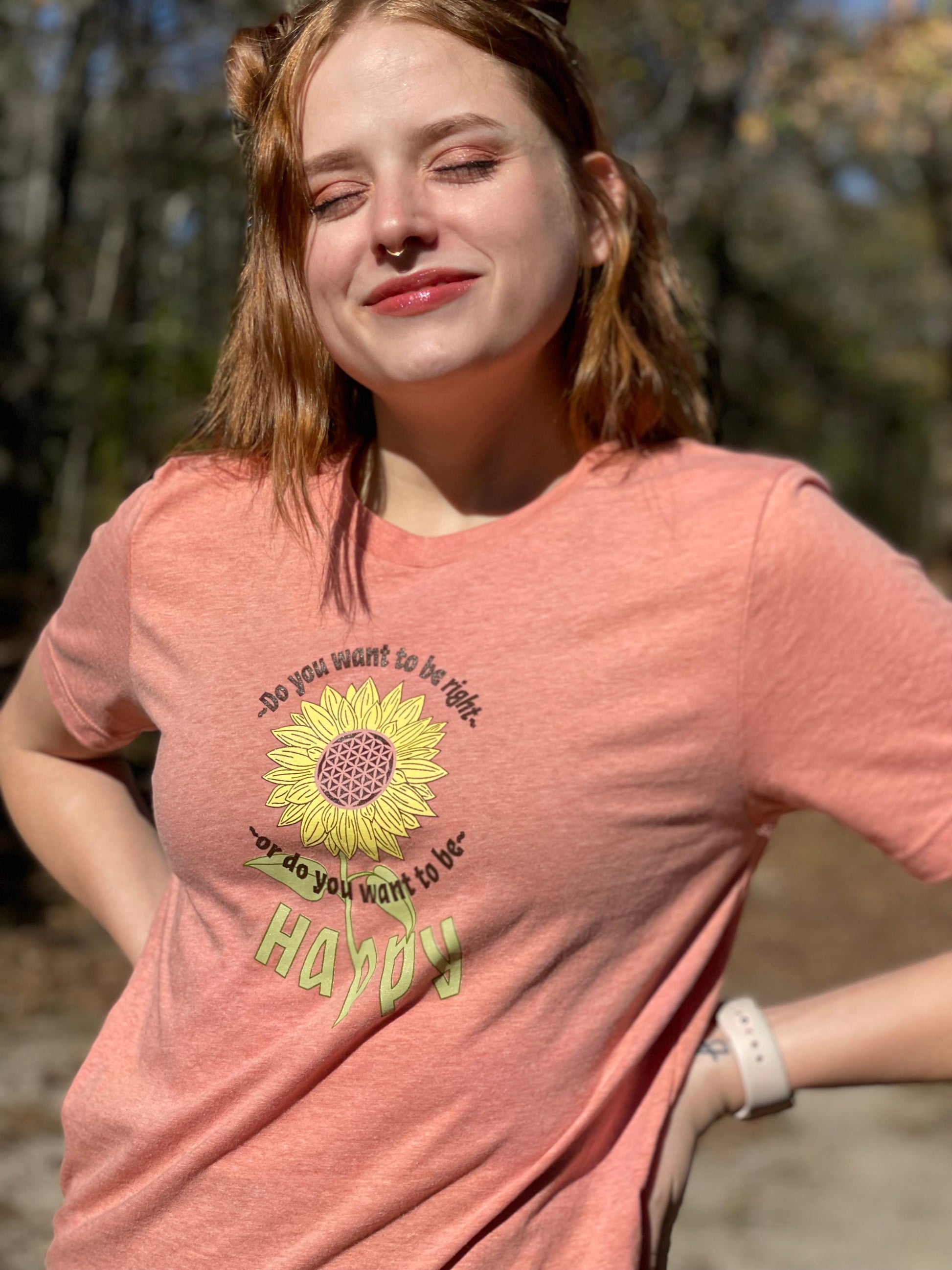 Happy Sunflower T Shirt - Pluff Mud Mercantile