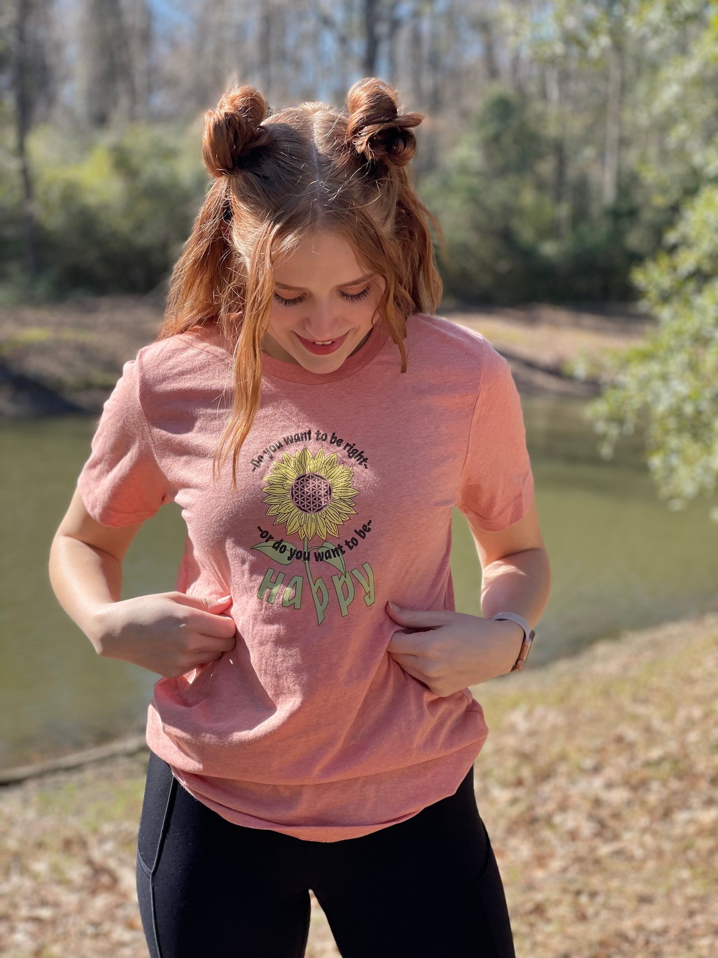 Happy Sunflower T Shirt - Pluff Mud Mercantile