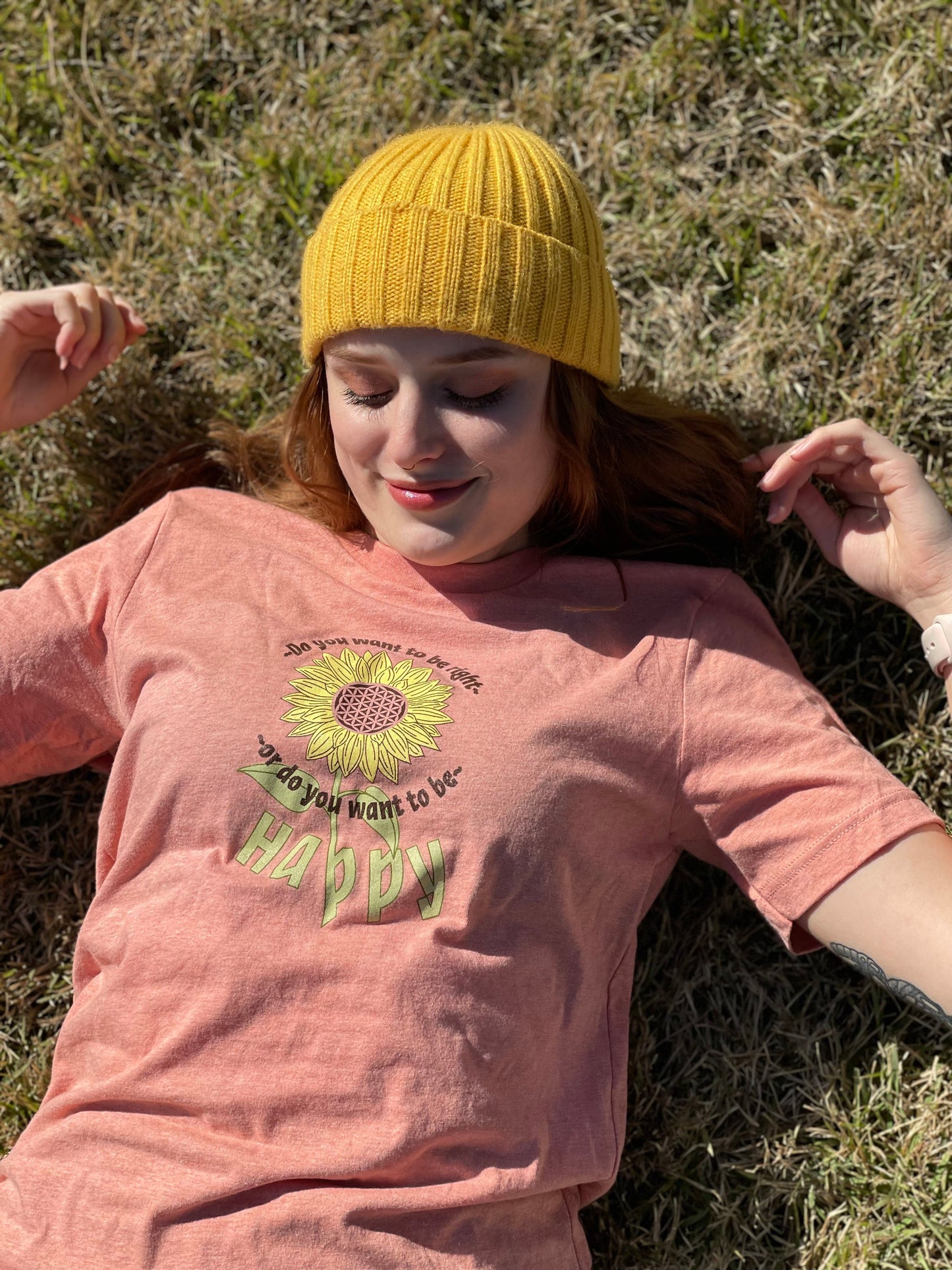 Happy Sunflower T Shirt - Pluff Mud Mercantile