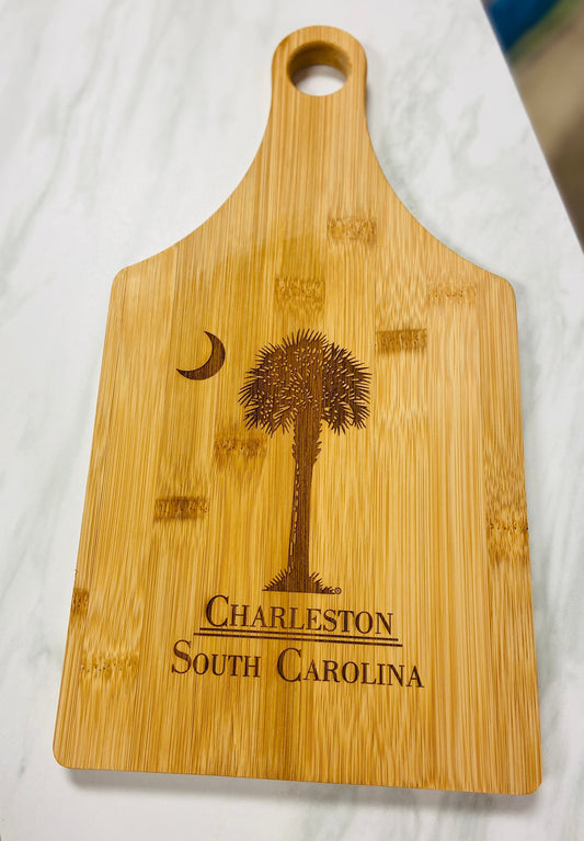 Palmetto Tree Cheese Serving & Cutting Board - Pluff Mud Mercantile